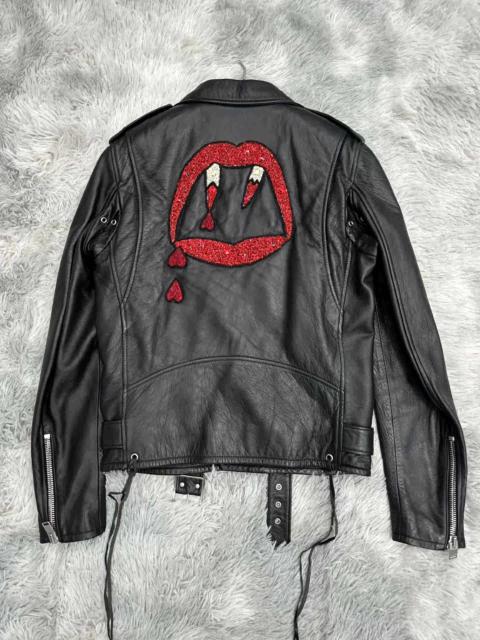 SAINT LAURENT Saint Laurent SLP L17 Bloodtooth Leather Jacket