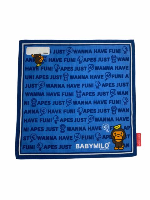 A BATHING APE® Baby Milo Apes Just wanna have fun Bandana Handkerchief