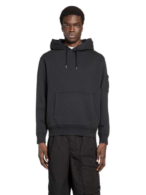C.P. Company Cotton Diagonal Fleece Lens Hoodie