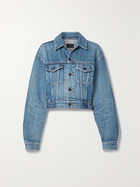 SAINT LAURENT Cropped Denim Jacket