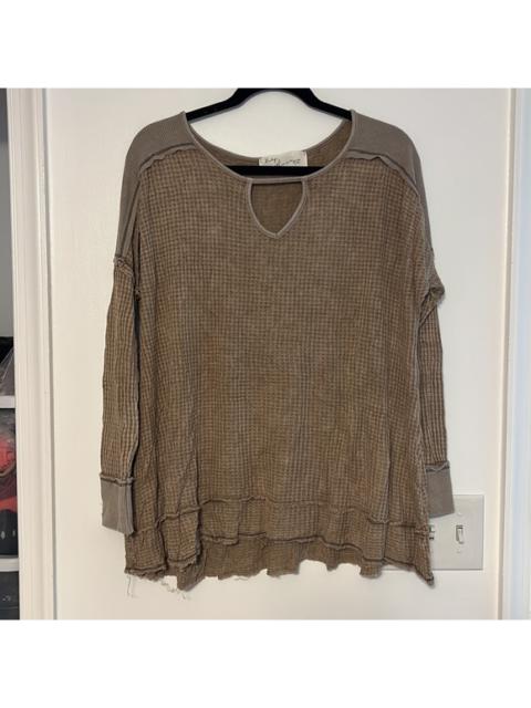 Other Designers Vintage Havana Soft Waffle Knit Top