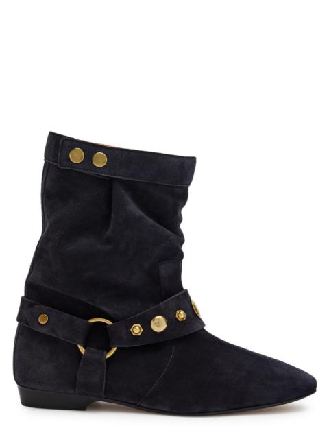 Isabel Marant Étoile Isabel Marant étoile Stania Embellished Suede Mid-calf Boots