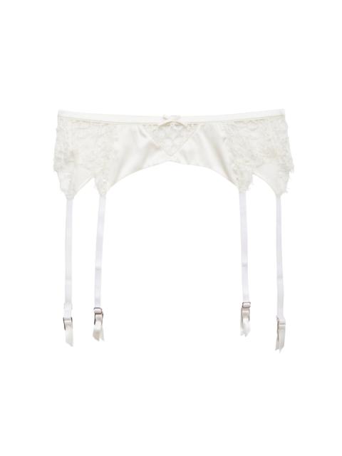 Fleur du Mal x Galia Lahav Daphne Lace Garter Belt white