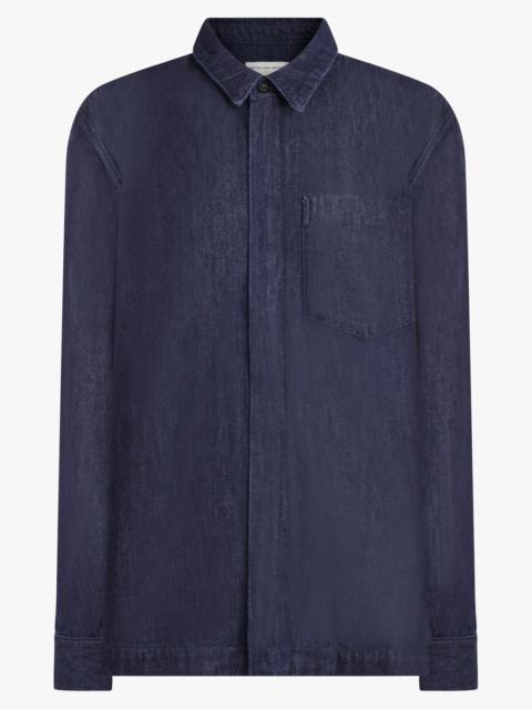 Dries Van Noten LIGHT WEIGHT L/S OVERSHIRT | INDIGO BLUE