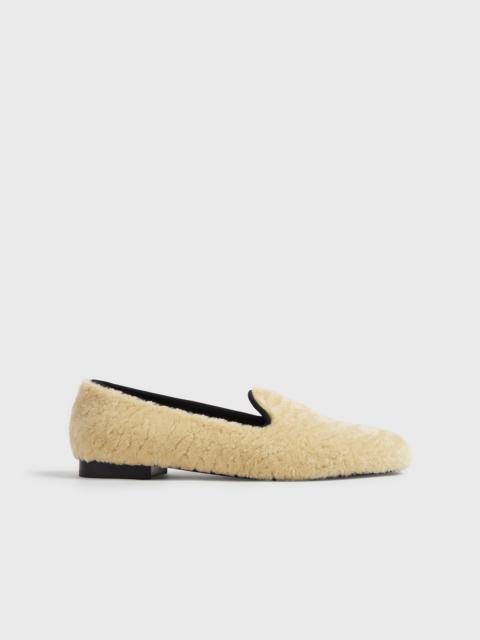 TOTEME Shearling loafers beige