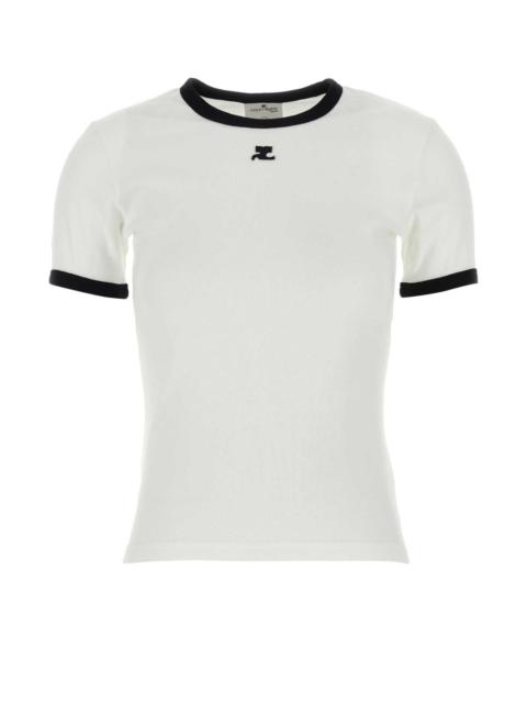 courrèges Courreges Women White Cotton T-Shirt