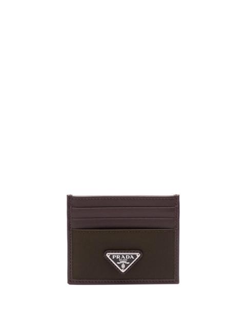 Prada Prada Men Re-Nylon And Leather Card Holder