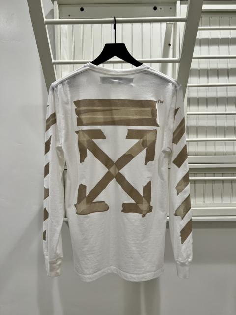 Off-White Off White Tape Arrows Long Sleeve Tee