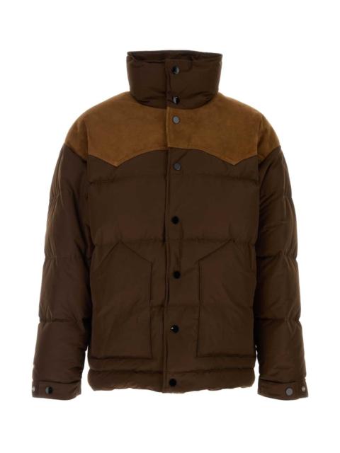 AMI Paris Ami Men Brown Polyester Blend Down Jacket