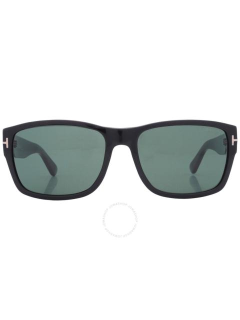 Tom Ford Mason Green Rectangular Men's Sunglasses FT0445 01N 58