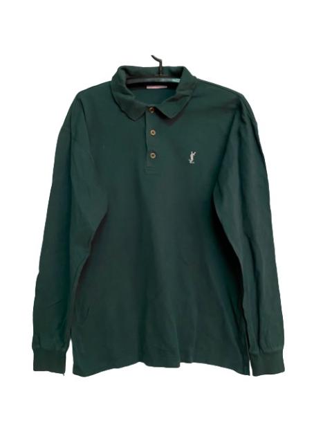 Other Designers Vintage - ❗️DELETE TODAY❗️Vtg YvesSaintLaurent Long Sleeve Polo Shirt
