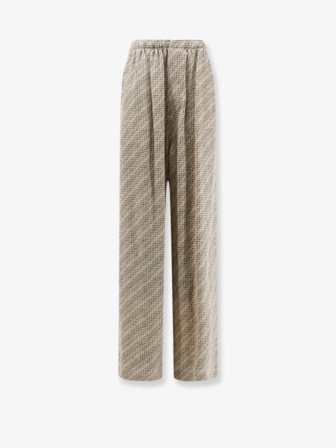 BALENCIAGA Balenciaga Women Monogram Silk Trousers