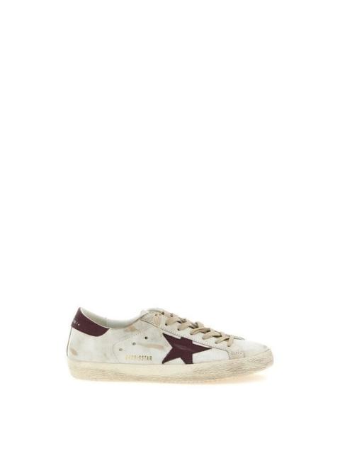 Golden Goose GOLDEN GOOSE Super Star Men's White/Brown Leather Sneakers N