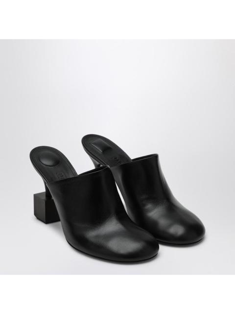 JACQUEMUS Jacquemus Black Mule With Geometric Heel Women