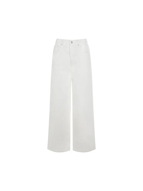 ANINE BING White Cotton Jeans
