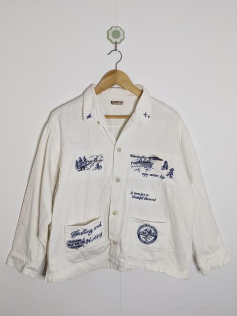 Other Designers Vintage - Wisconsin Hunting Fishing Club Outdoor Embroidery Jacket