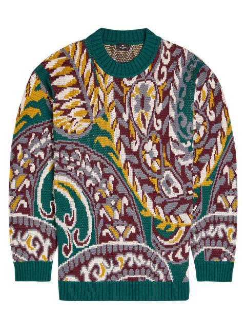 Etro Etro Patterned Wool-blend Jumper