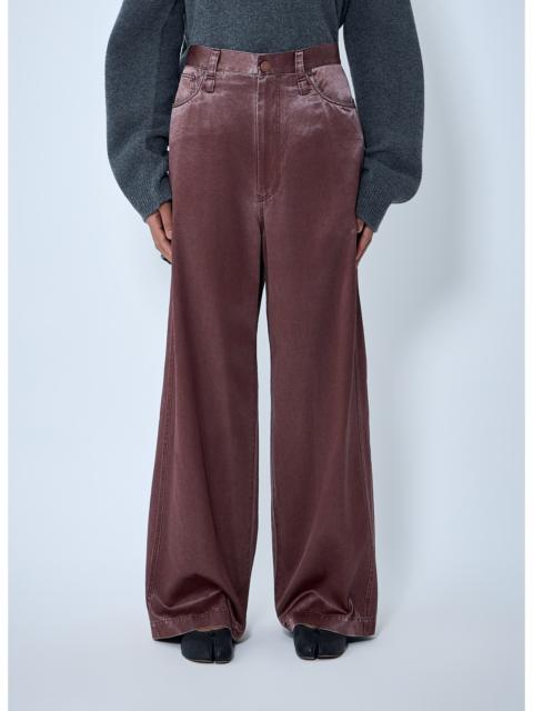 ISSEY MIYAKE Issey Miyake Women Satin Wide-Leg Jeans