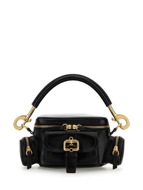 Chloé Chloe Women Black Leather Small Camera Bag Handbag