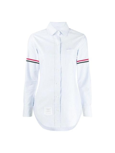 Thom Browne Classic Long Sleeve Round Collar Top