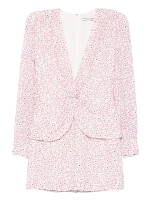 Alessandra Rich floral-print mini dress