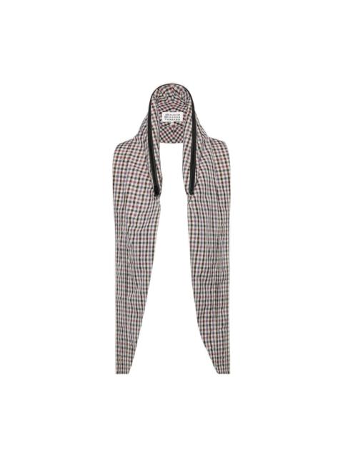 Maison Margiela zipped checked scarf