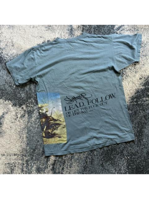 Supreme 2012 LEAD FOLLOW OR GET THE FUCK OUT OF THE WAY TEE SLATE