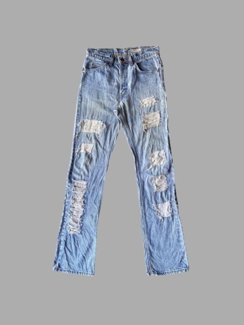Levi's Vintage 517 Orange Tab Sample Ripped And Repaired Bootcut