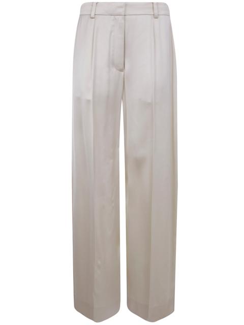 TOTEME Wide Leg Satin Trousers