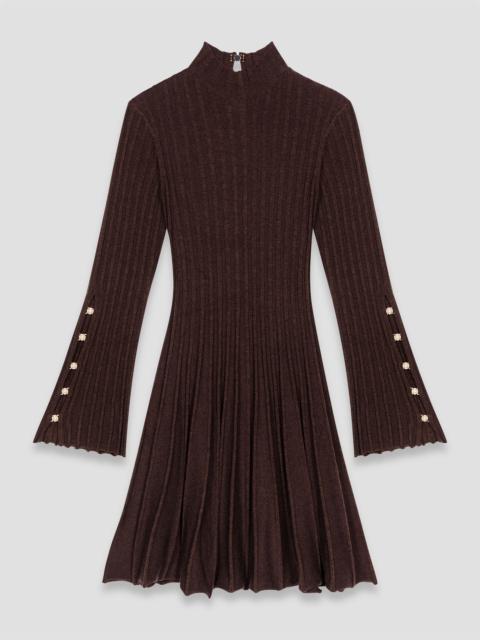 maje High-neck mini skater dress