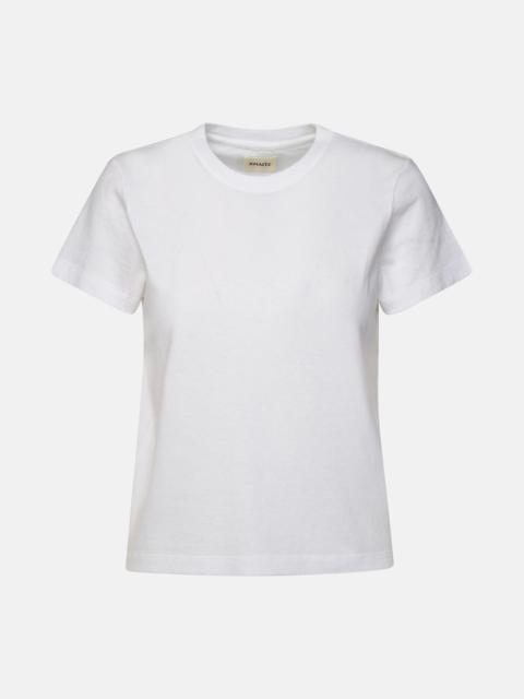KHAITE WHITE COTTON EMMYLOU T-SHIRT