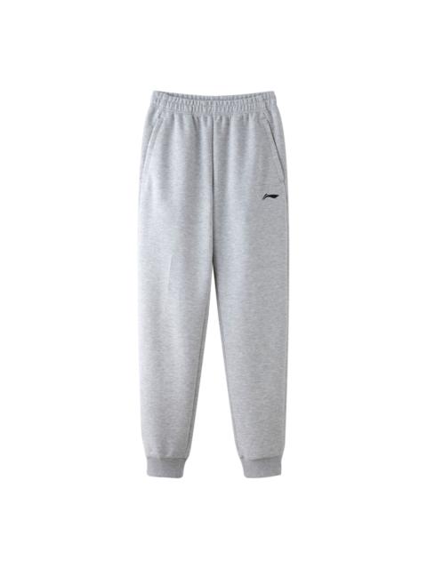 Li-Ning Li-Ning Logo Joggers Sweatpants 'Light Grey' AKLT619-2