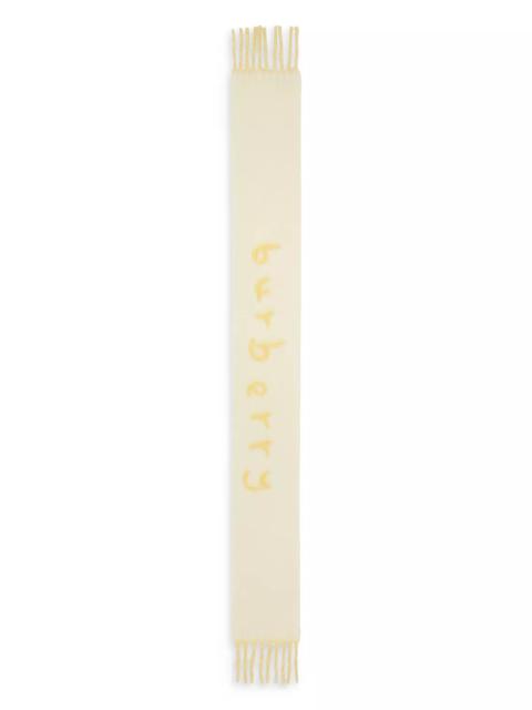 Burberry Reversible Logo Wool Blend Scarf