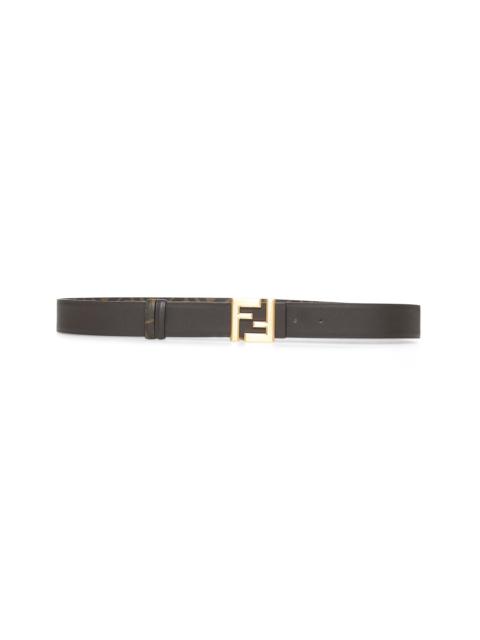 FENDI Fendi Men Brown Squared Ff Reversible Belt