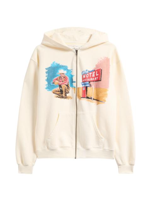 One Of These Days ONE OF THESE DAYS Morning's First Remark Cotton Graphic Hoodie in Bone at Nordstrom