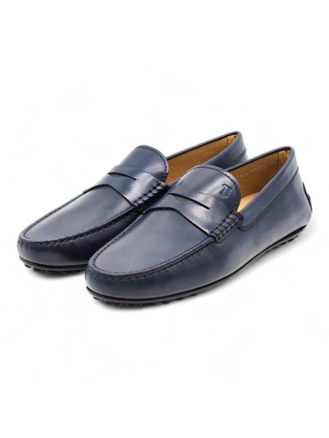 Tod's Gommino Penny Driving Leather Loafers Blue UK 6 US 7.5 $695