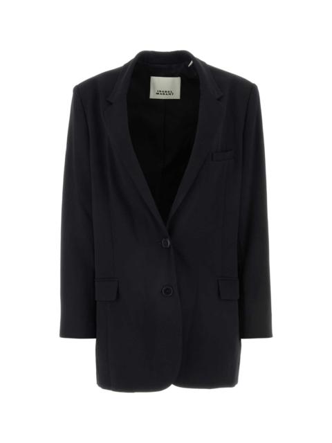 Isabel Marant Black Stretch Polyester Blend Oceany Blazer