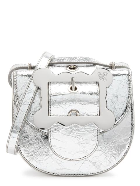 Vivienne Westwood Vivienne Westwood Jodie Metallic Leather Saddle bag