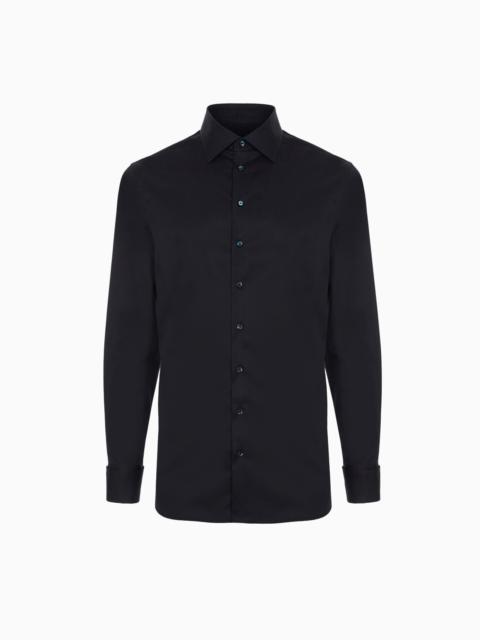 GIORGIO ARMANI Luxury cotton twill shirt