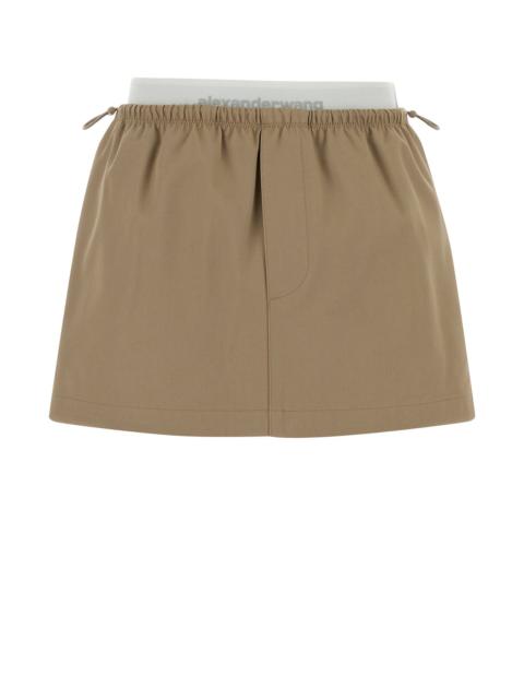 Alexander Wang Beige cotton mini skirt