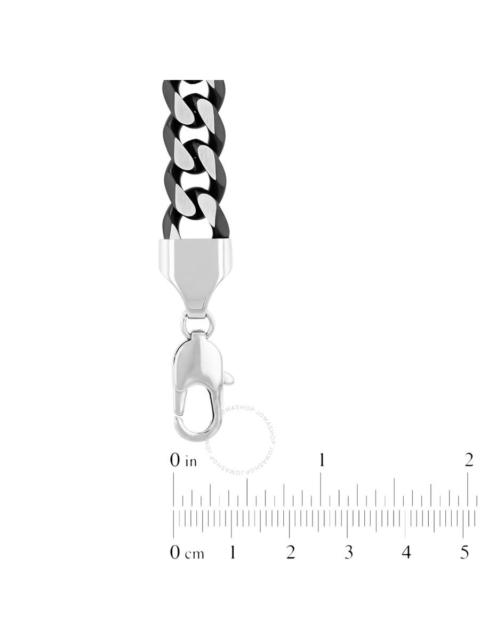 Robert Alton - Robert Alton Black Finish Stainless Steel Chain and Bracelet Jewelry Set