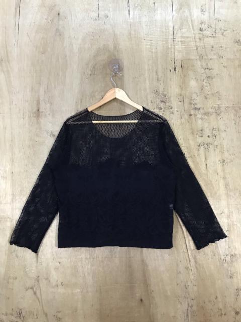 Other Designers Other - Unbrand Crochet Mesh Net Knit Sweater