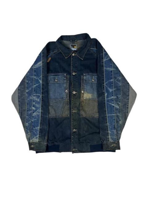 Akademiks Denim Concept Patchwork Multipocket Jacket