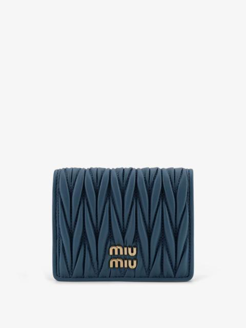 Miu Miu Miu Miu Women Quilted Leather Wallet