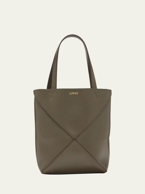 Loewe Puzzle Fold Mini Tote Bag in Shiny Leather