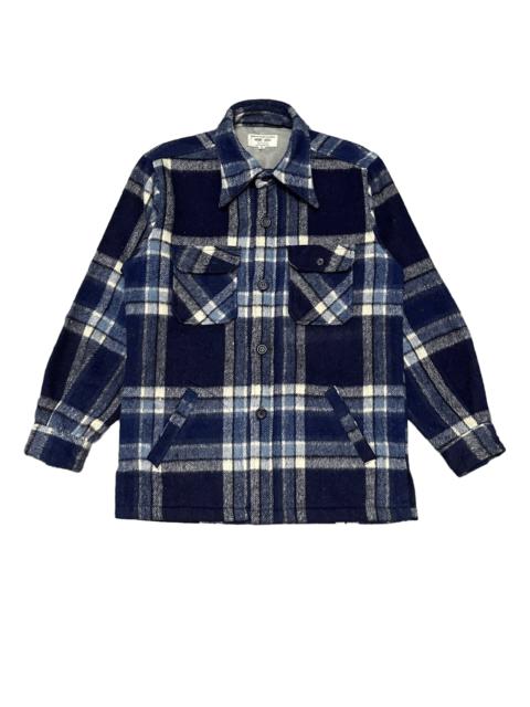 Other Designers Japanese Brand - Vintage Marquis Wool Plaid Jacket Flannel