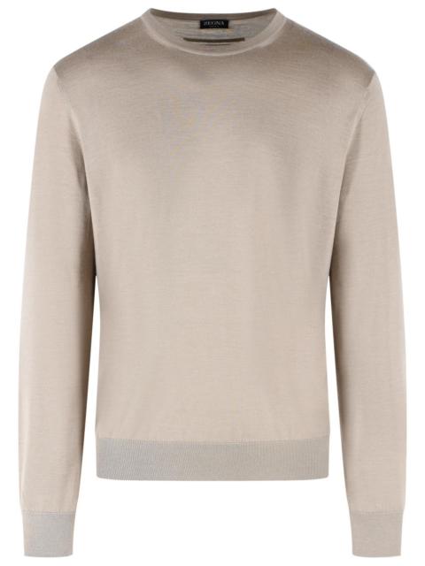 ZEGNA Zegna Cashmere Silk Sweater Beige Men