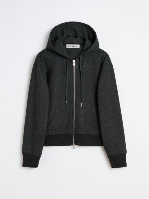 Our Legacy Our Legacy Mischief Hood Charcoal Elastic Melton