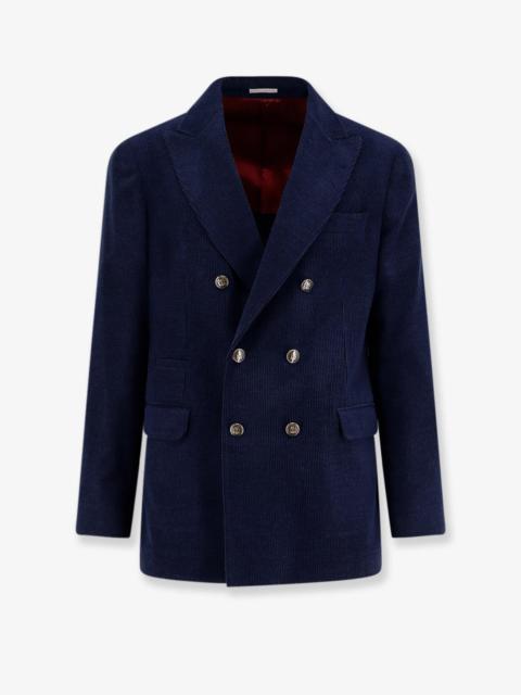 Brunello Cucinelli Brunello Cucinelli Deconstructed One-And-A-Half-Breasted Corduroy Blazer