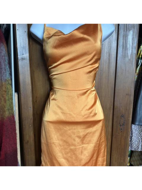 Other Designers PrettyLittleThing Women's Orange and Yellow Dress